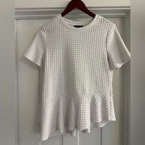 Banana Republic short sleeve white angle shirt